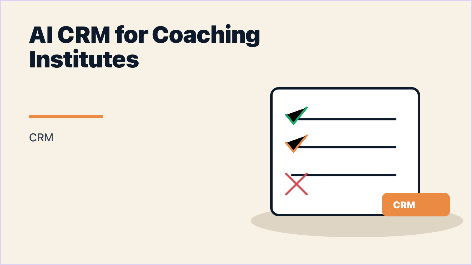 AI CRM for Coaching Institutes: JEE, NEET, and UPSC Admission Funnels at Scale